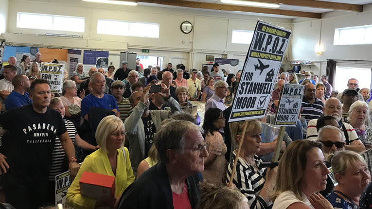 Residents Confront Heathrow Director who lied